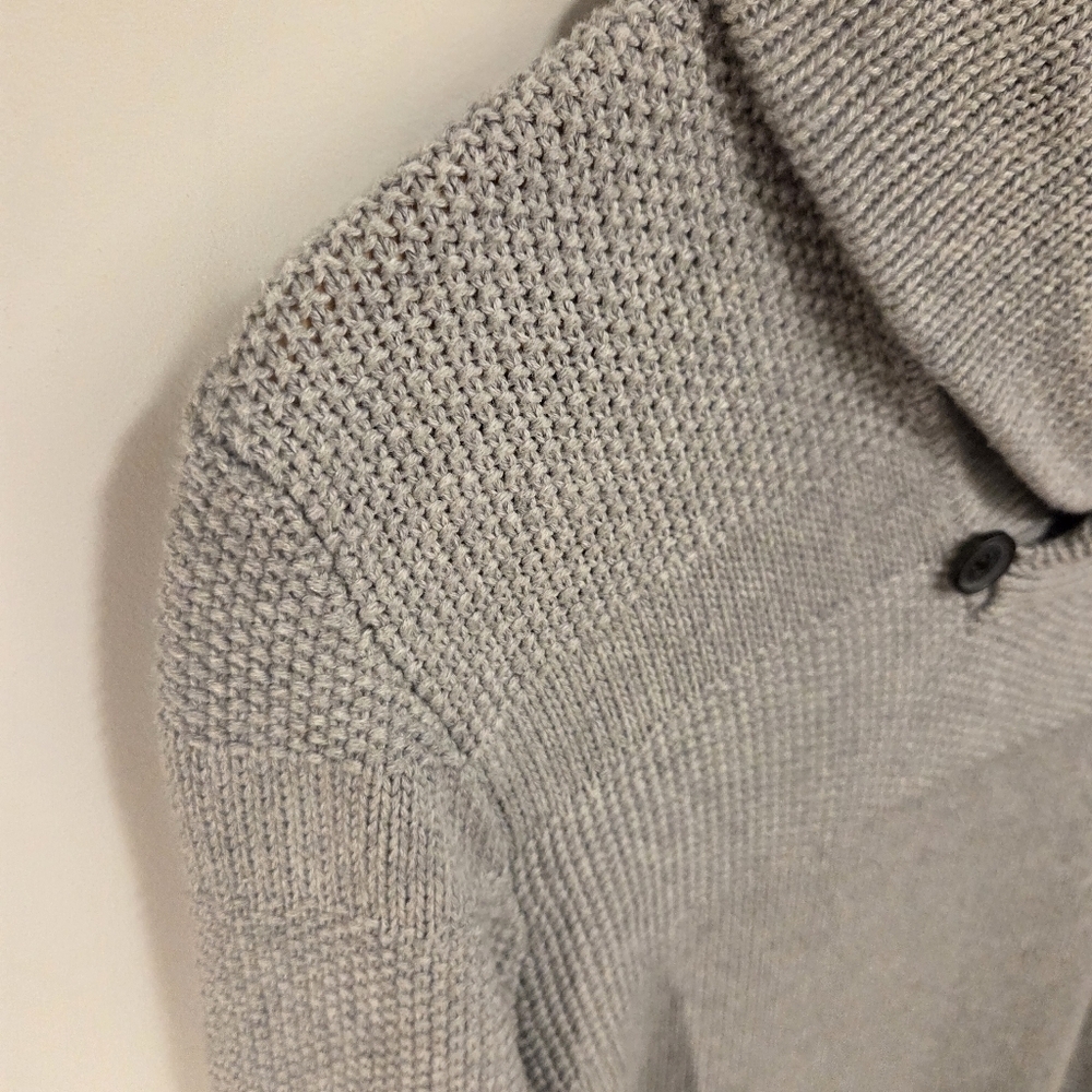 RW&CO Men’s Grey Knit Sweater XS 100% Cotton Slim Fit - Picture 4 of 8